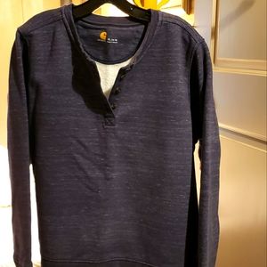 Carhartt sweatshirt XL women's heathered navy